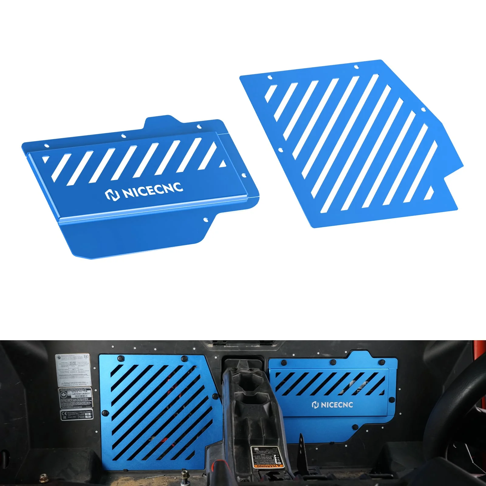 UTV Battery ECU Cover Plate Guard Protector Kit For Can-Am Maverick X3 - Image 17