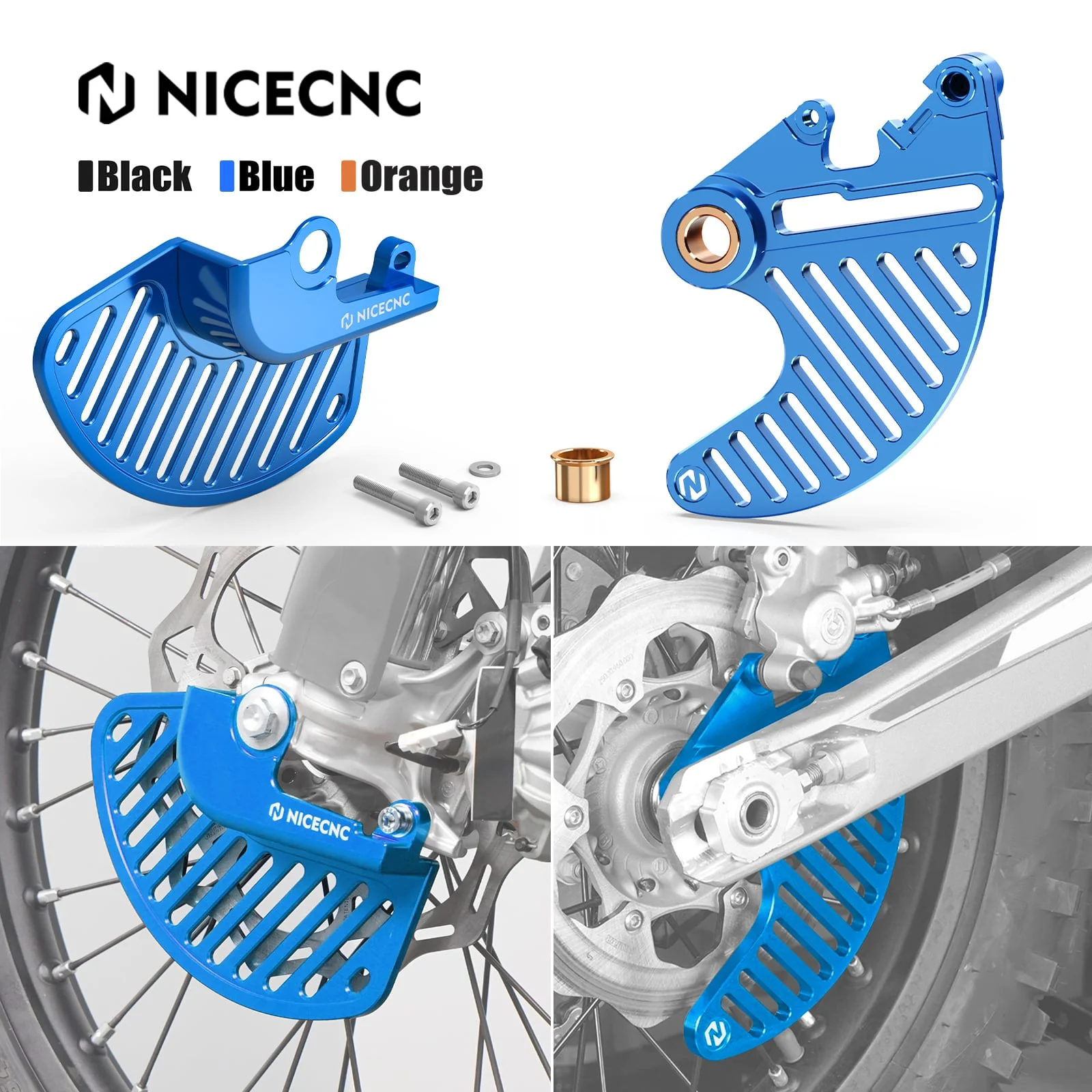 Front Rear Brake Disc Guard Kit For KTM 350 EXC-F 2016-2025 500 EXC-F 16-22, 24-25 - Image 14