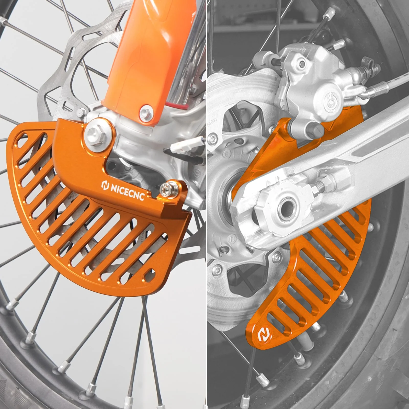 Front Rear Brake Disc Guard Kit For KTM 350 EXC-F 2016-2025 500 EXC-F 16-22, 24-25 - Image 2