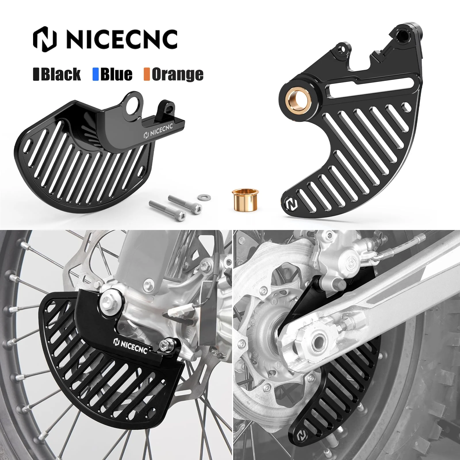 Front Rear Brake Disc Guard Kit For KTM 350 EXC-F 2016-2025 500 EXC-F 16-22, 24-25 - Image 24