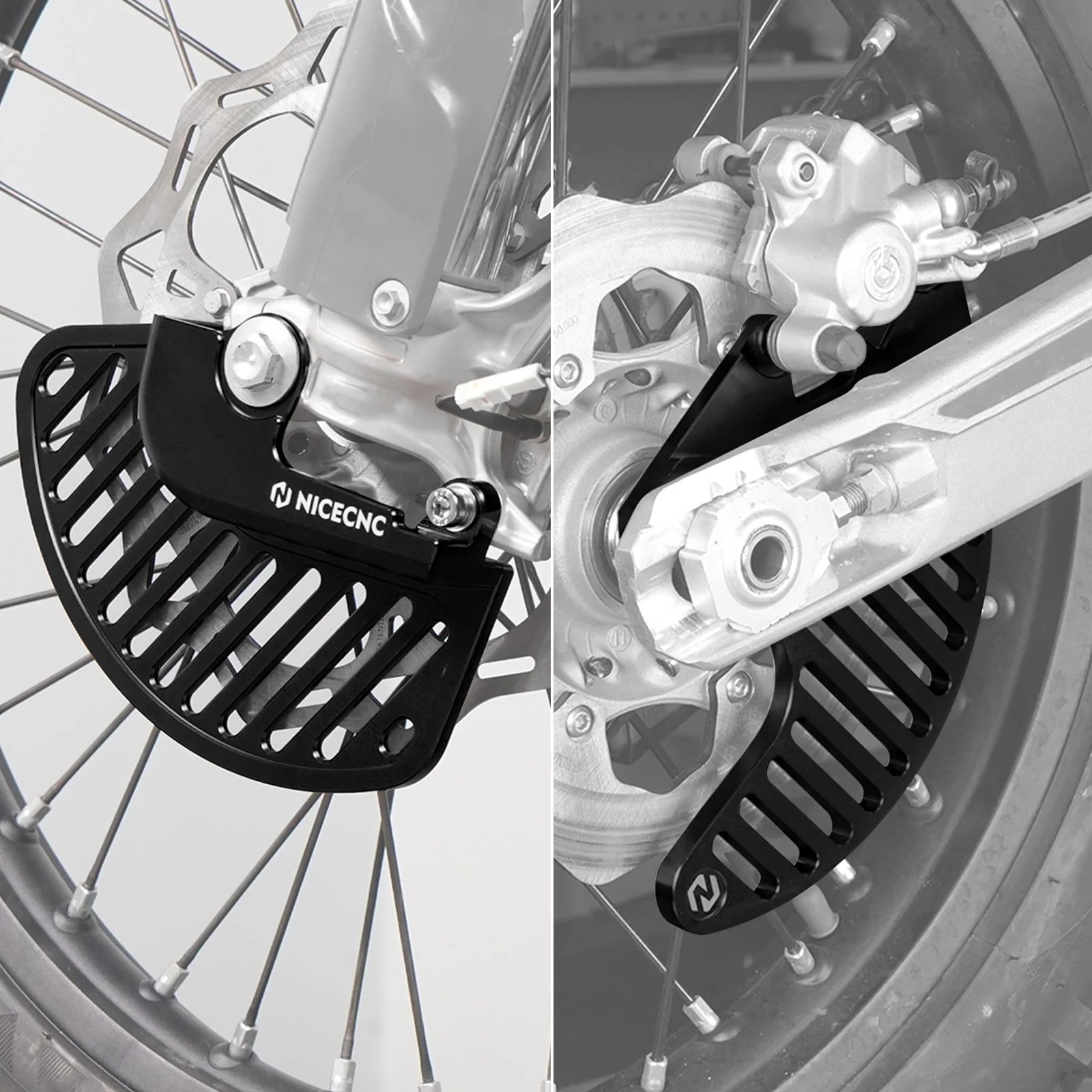 Front Rear Brake Disc Guard Kit For KTM 350 EXC-F 2016-2025 500 EXC-F 16-22, 24-25 - Image 4