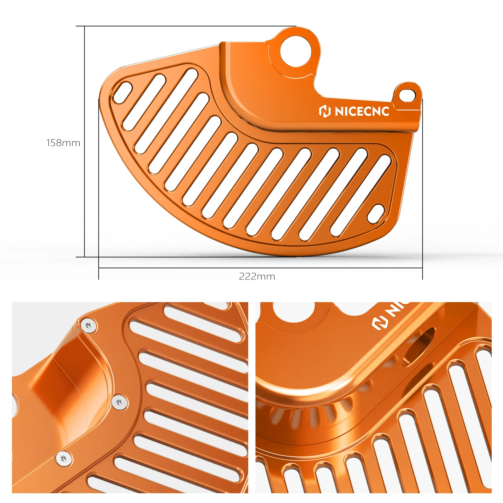 Front Rear Brake Disc Guard Kit For KTM 350 EXC-F 2016-2025 500 EXC-F 16-22, 24-25 - Image 7