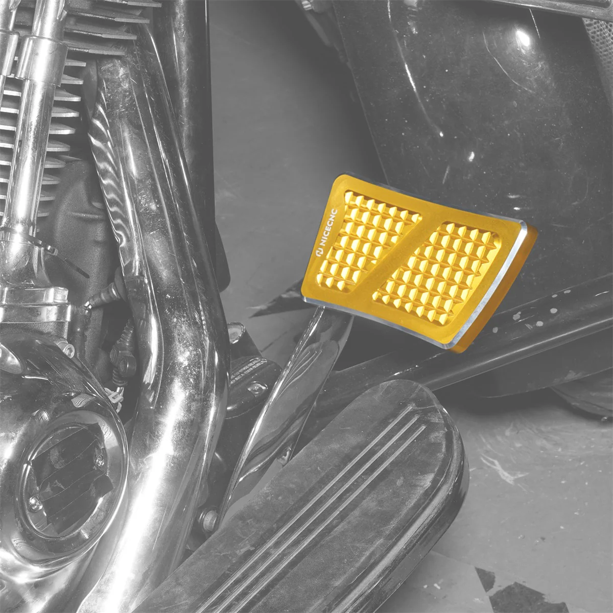 Enlarged Brake Pedal Extension Tip Peg For Harley Softail Slim Deluxe Fat Boy Heritage - Image 3