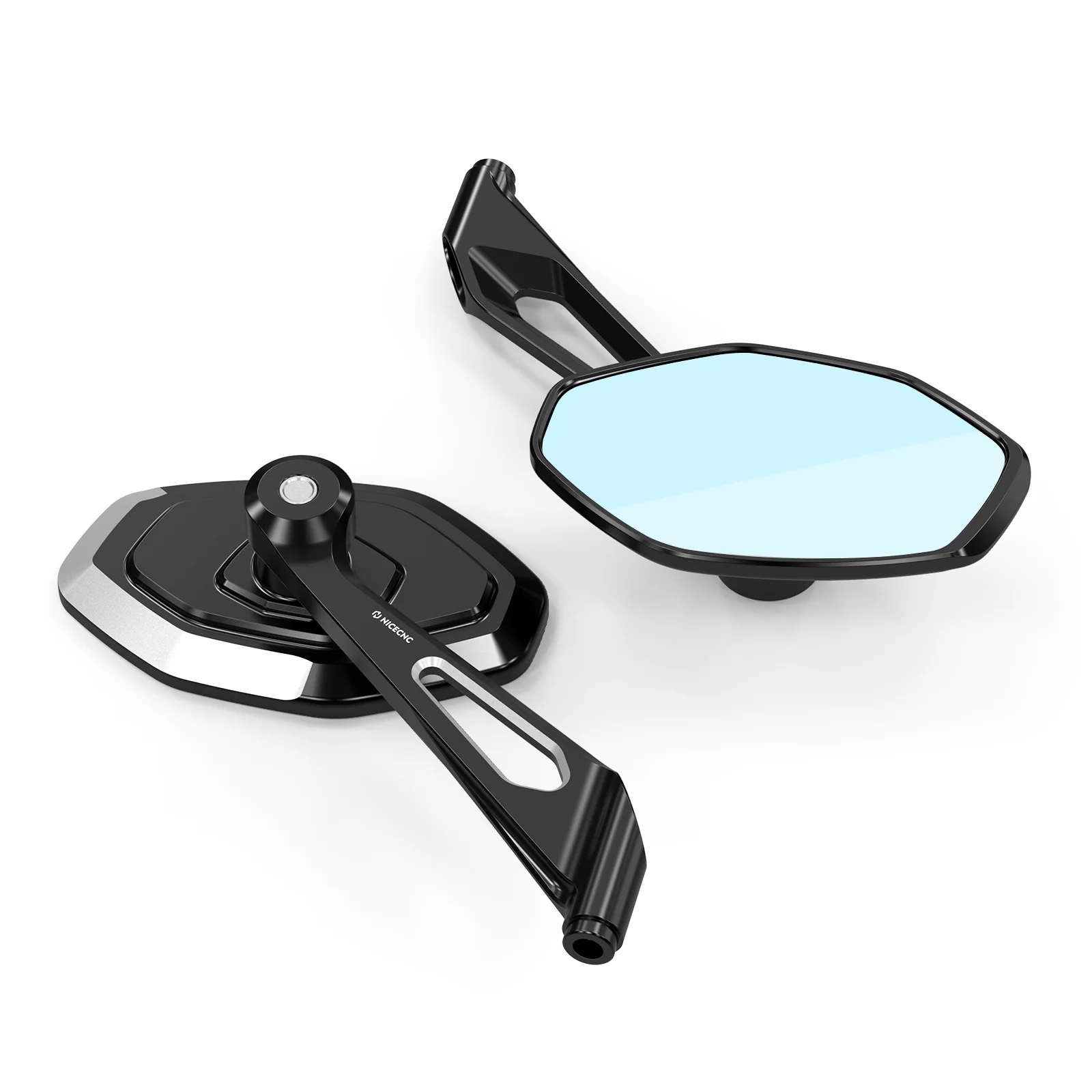 Convex Rear View Mirrors Kit For Harley Road King Tri Electra Street Glide Ultra Limited - Image 12