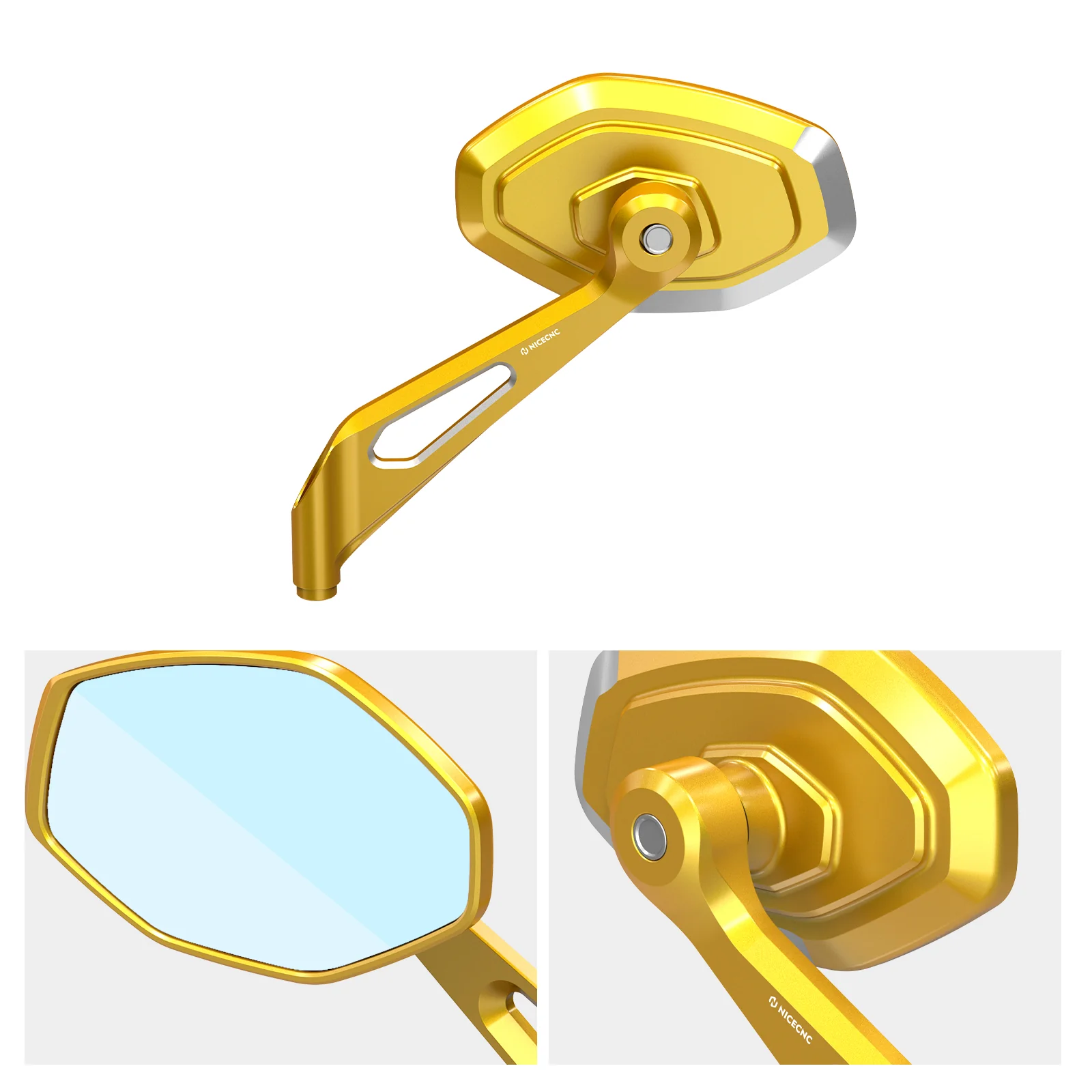 Convex Rear View Mirrors Kit For Harley Road King Tri Electra Street Glide Ultra Limited - Image 18