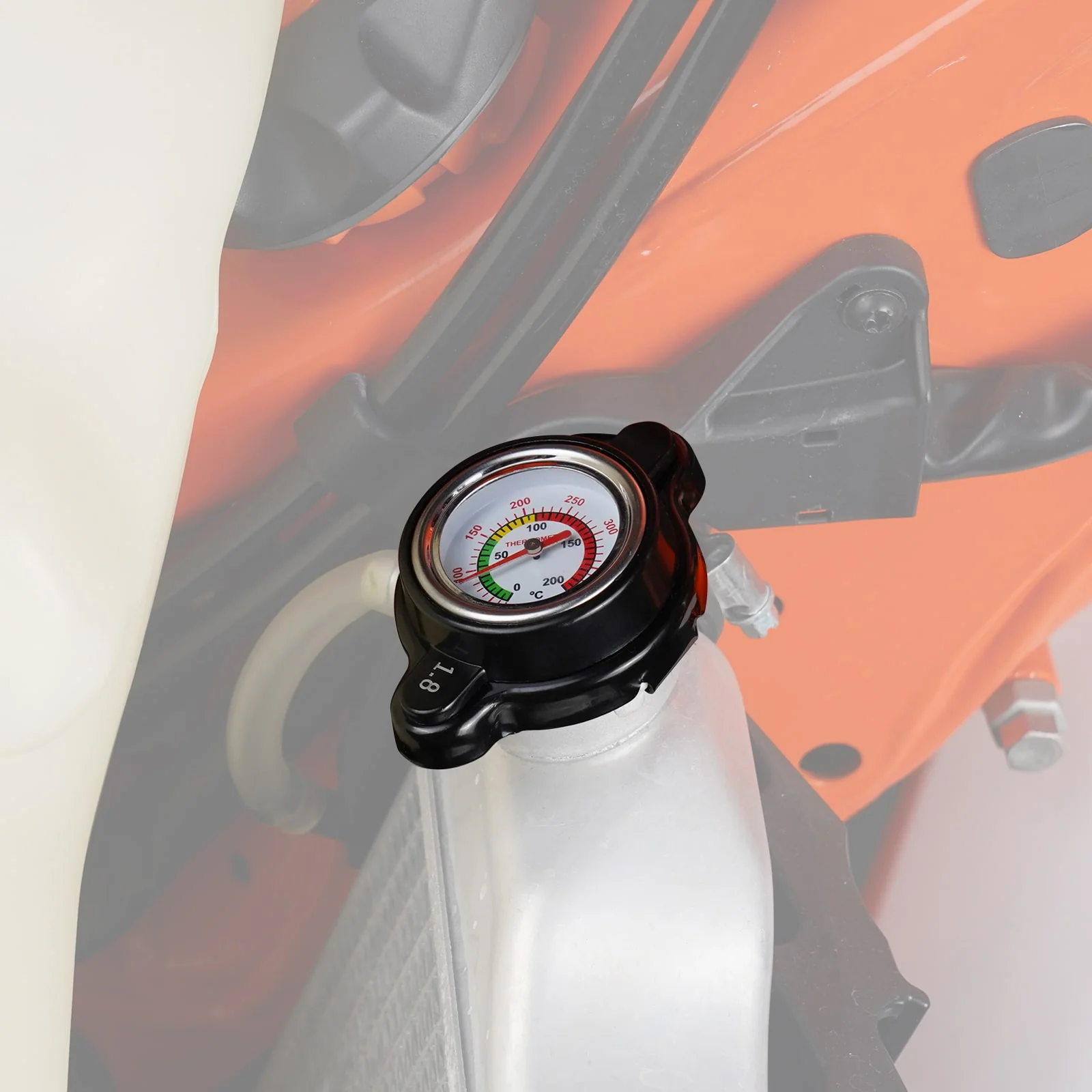 ATV Radiator Cap w/Thermometer For Yamaha Raptor Kodiak 700 YFZ450R YXZ1000R - Image 3